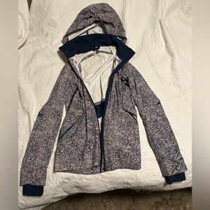Lululemon sz 4 Runaway pebble print wind/water resistant vented jacket